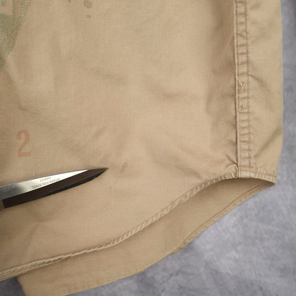 Polo Ralph Lauren Shirt Mens XL Button Up Military Surplus Cargo Aztec Printed - Picture 11 of 16